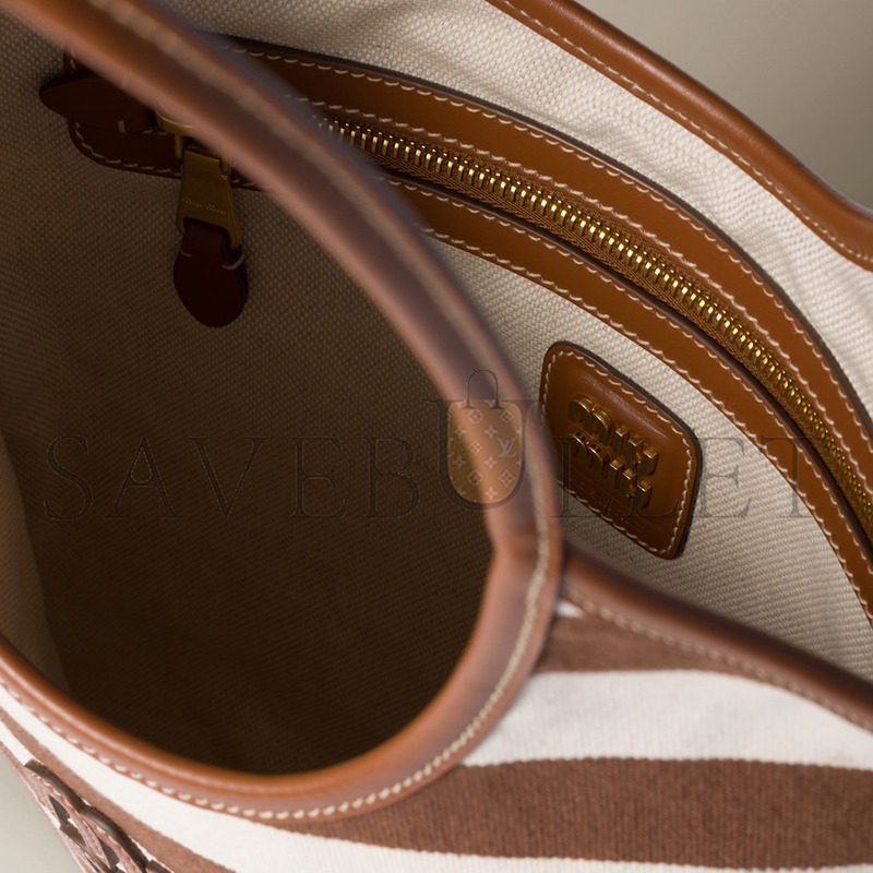 M1v M1v ivy canvas and leather bag 5bg231 (40*35cm)